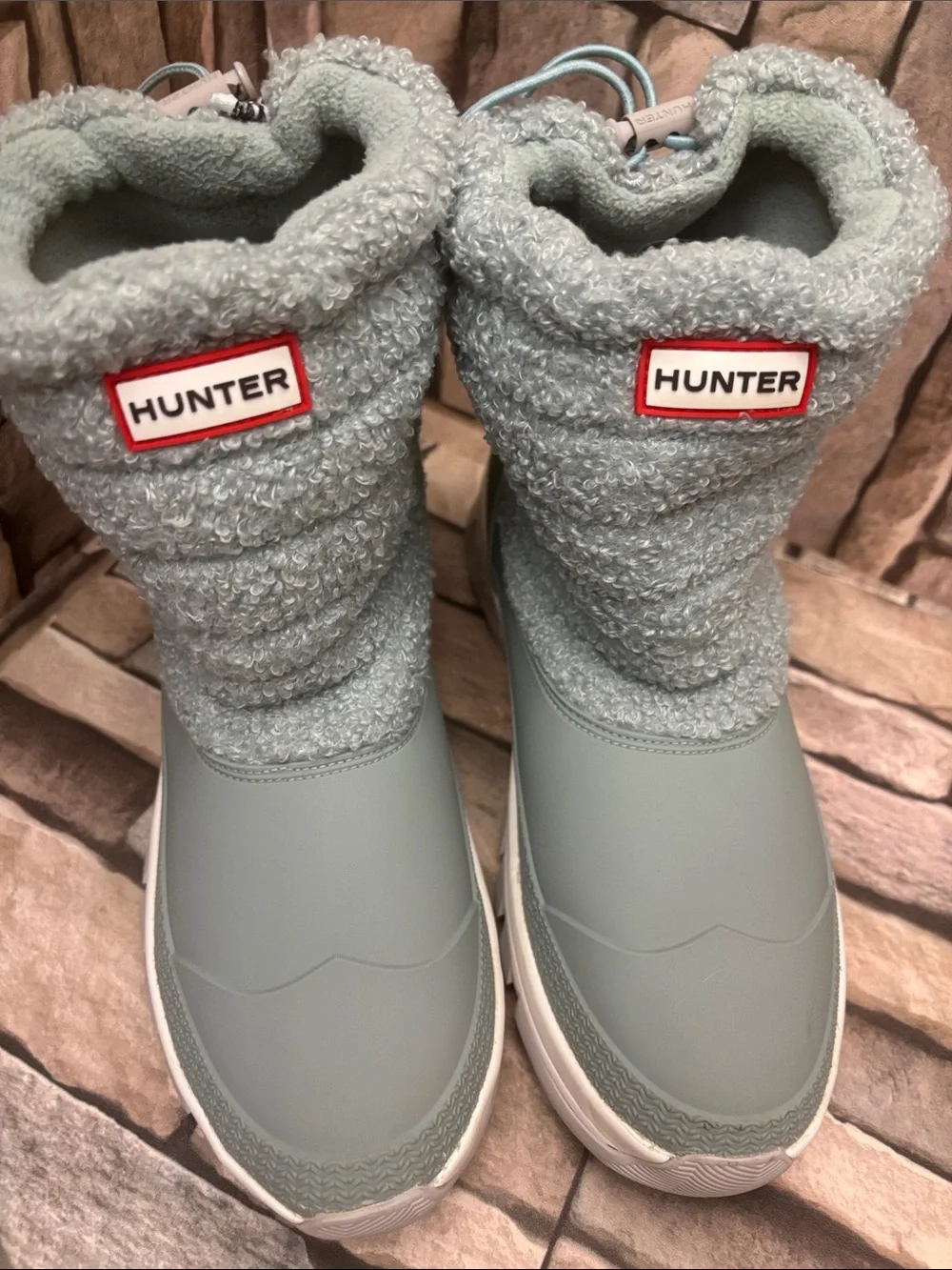 New Hunter Women's Insulated Sherpa Short Snow Boots Sz 9